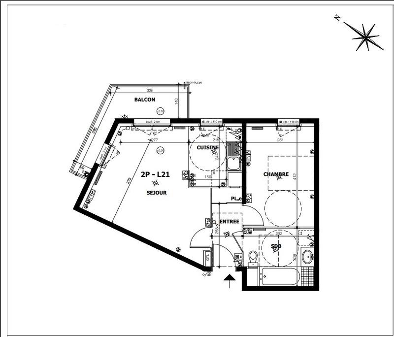 Appartement - 47 m² - 2 pièces