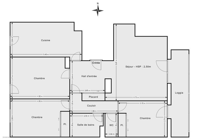Appartement - 120 m² - 4 pièces