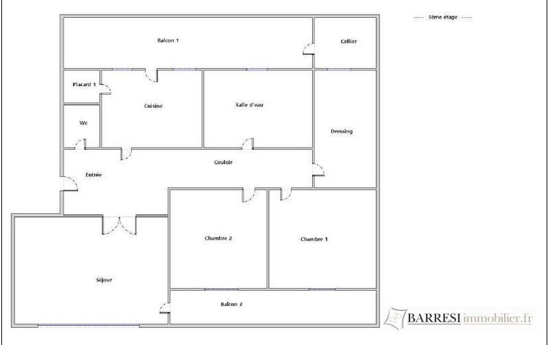Appartement - 67 m² - 3 pièces