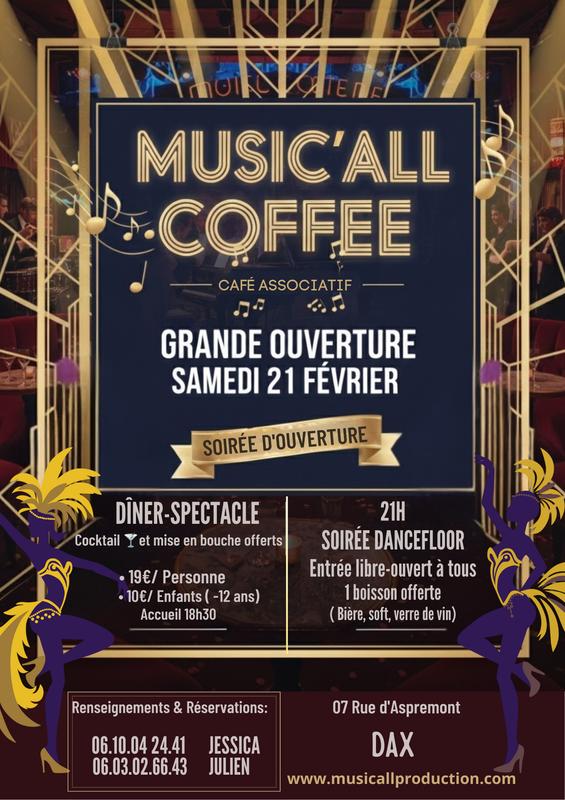 Soirée d'ouverture Music'All Coffee