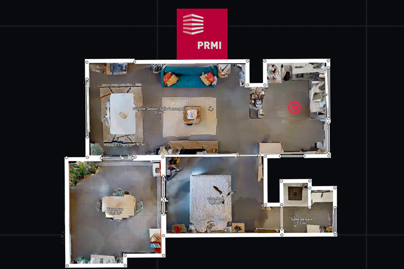 Appartement - 46 m² - 2 pièces