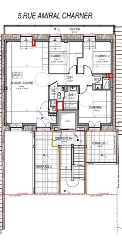 Appartement - 85 m² - 4 pièces