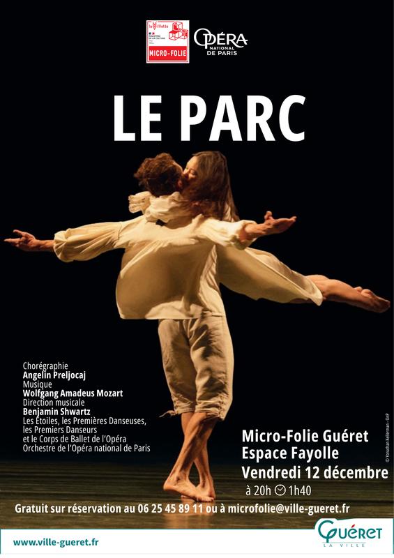 Diffusion du ballet le Parc - Opéra de Paris