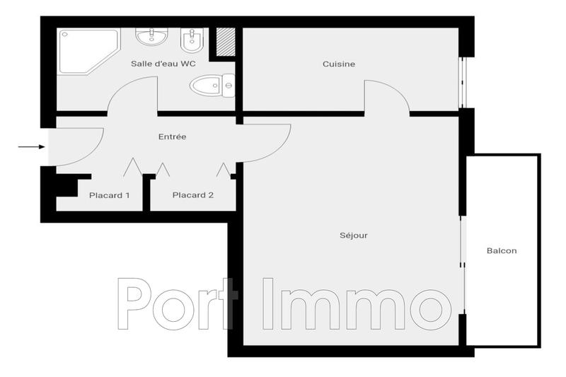 Appartement - 33 m² - 1 pièce