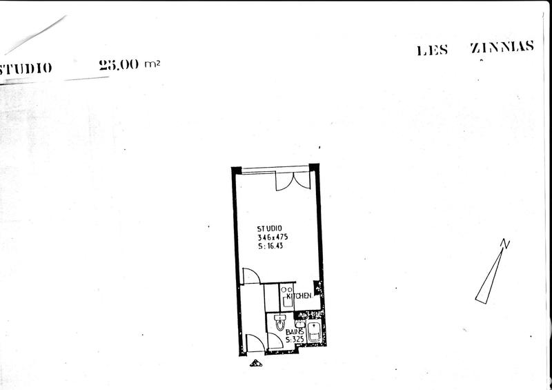 Studio - 24 m² - 1 pièce