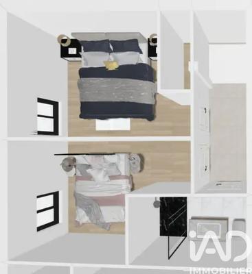 Duplex - 53 m² - 3 pièces