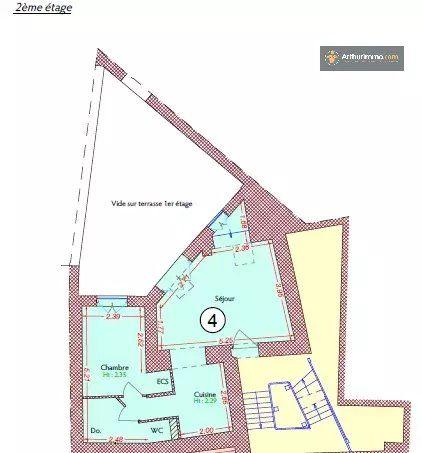 Appartement - 40 m² - 2 pièces