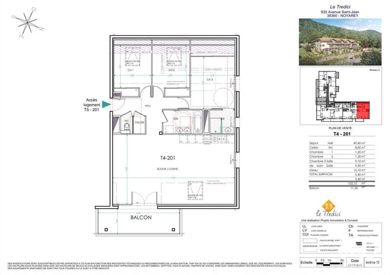 Appartement - 102 m² - 4 pièces