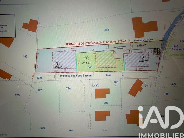 Terrain - 728 m²