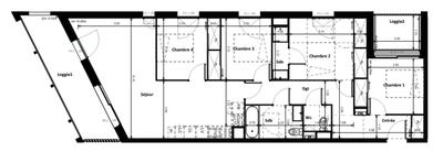 Appartement - 95 m² - 5 pièces