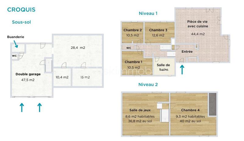 Maison - 130 m² - 6 pièces