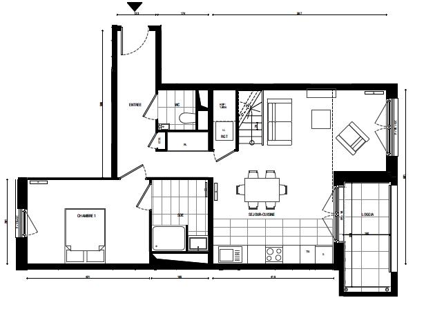Duplex - 99 m² - 4 pièces