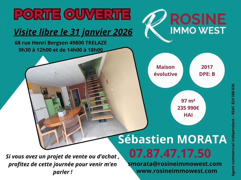 Maison - 98 m² - 4 pièces