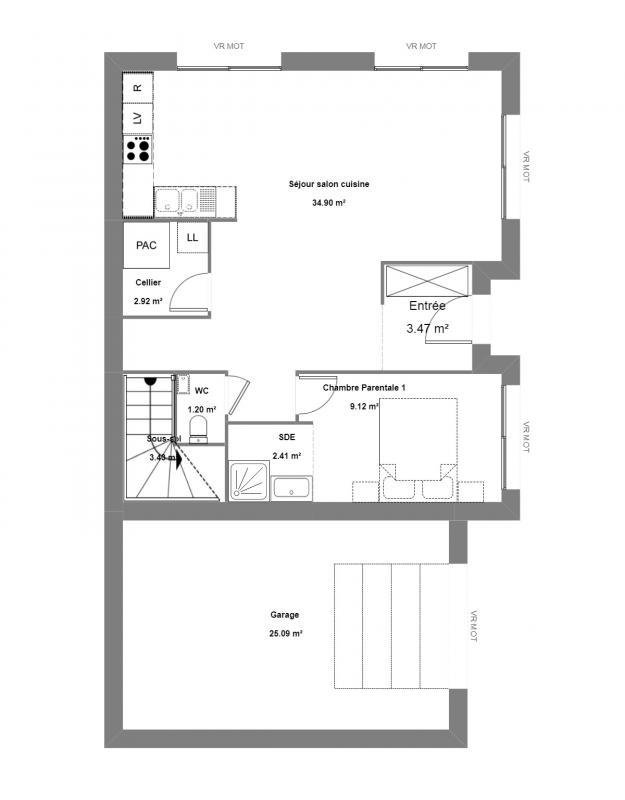Maison - 110 m² - 5 pièces
