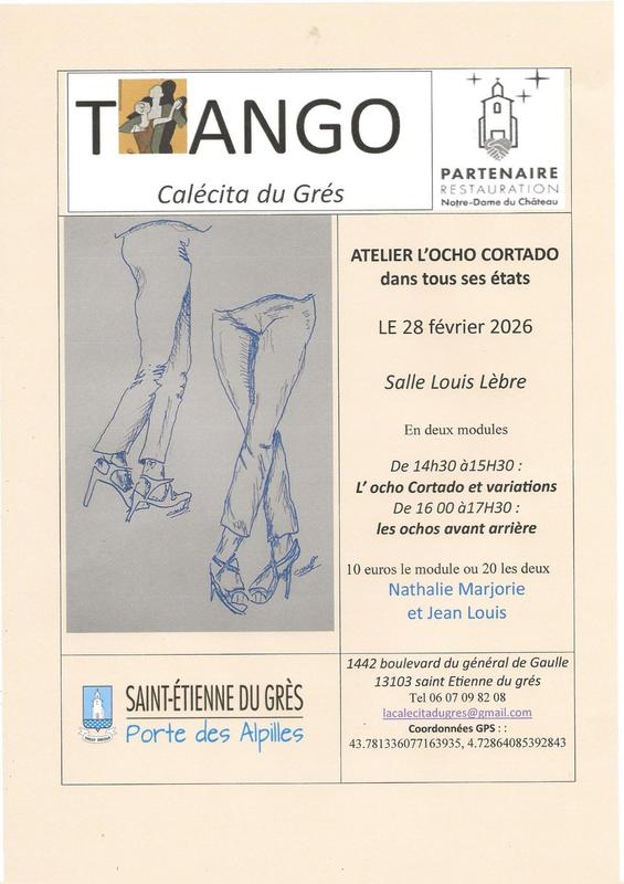 Atelier Tango par la Calécita du Grès