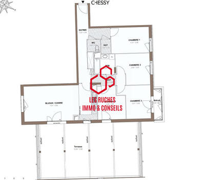 Appartement - 99 m² - 5 pièces