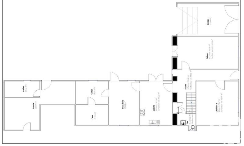 Maison de ville - 166 m² - 6 pièces