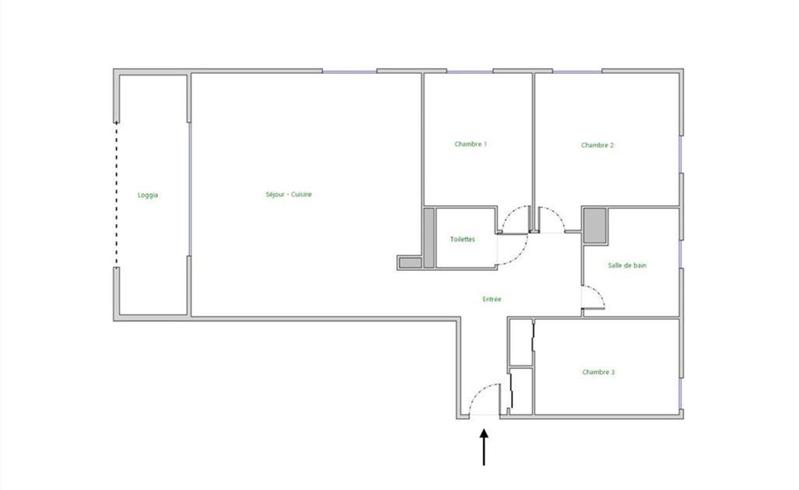 Appartement - 80 m² - 4 pièces