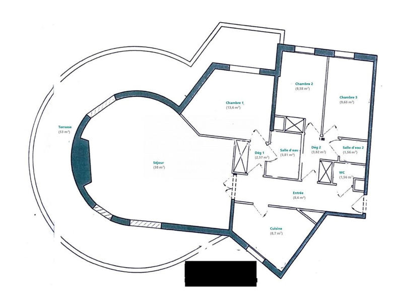 Viager - Appartement - 101 m² - 4 pièces