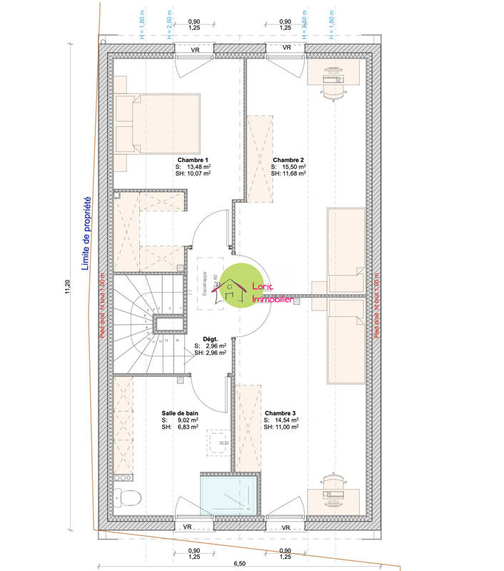 Maison - 80 m² - 5 pièces