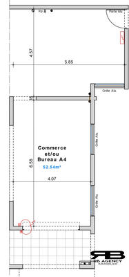 Local d'activités - 53 m² - 2 pièces