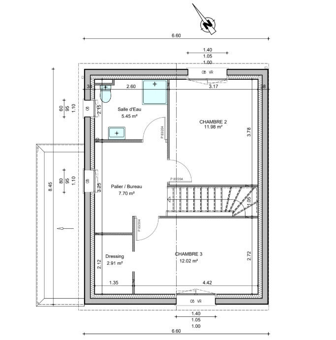 Maison - 90 m² - 5 pièces