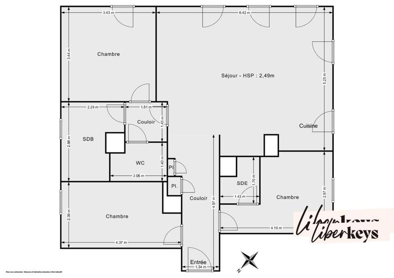 Appartement - 83 m² - 4 pièces