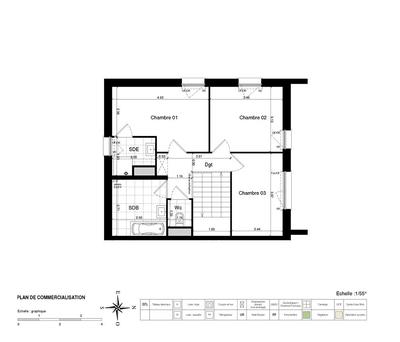 Appartement - 100 m² - 4 pièces