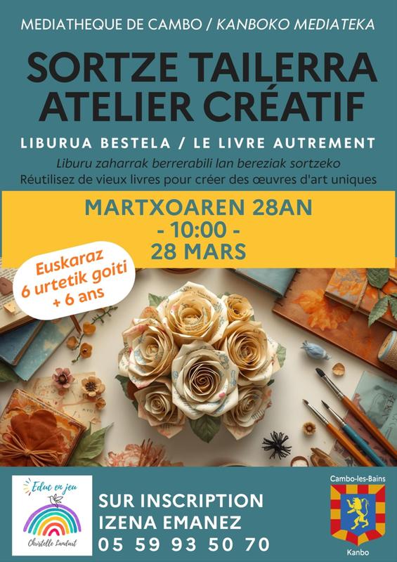 Atelier créatif : le livre autrement