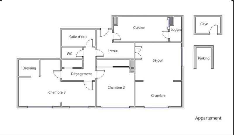Appartement - 83 m² - 5 pièces
