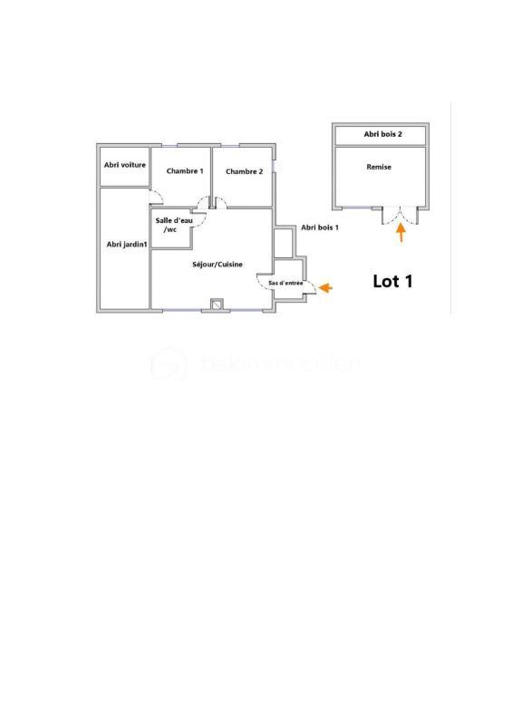 Maison - 40 m² - 2 pièces