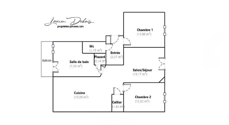 Appartement - 67 m² - 3 pièces