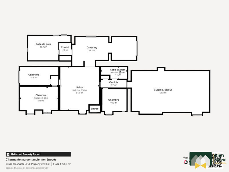 Maison ancienne - 193 m² - 7 pièces
