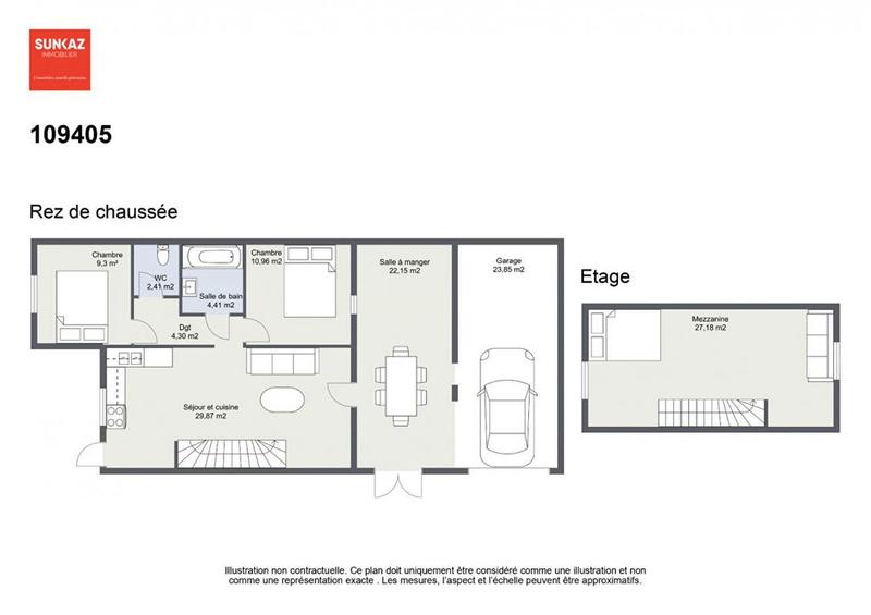 Maison - 110 m² - 5 pièces