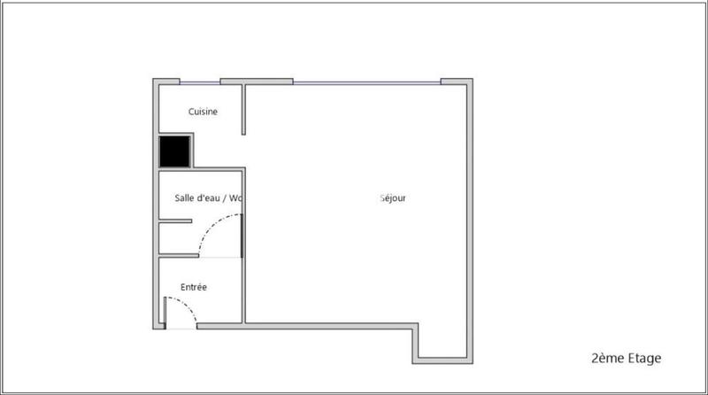 Appartement ancien - 25 m² - 1 pièce
