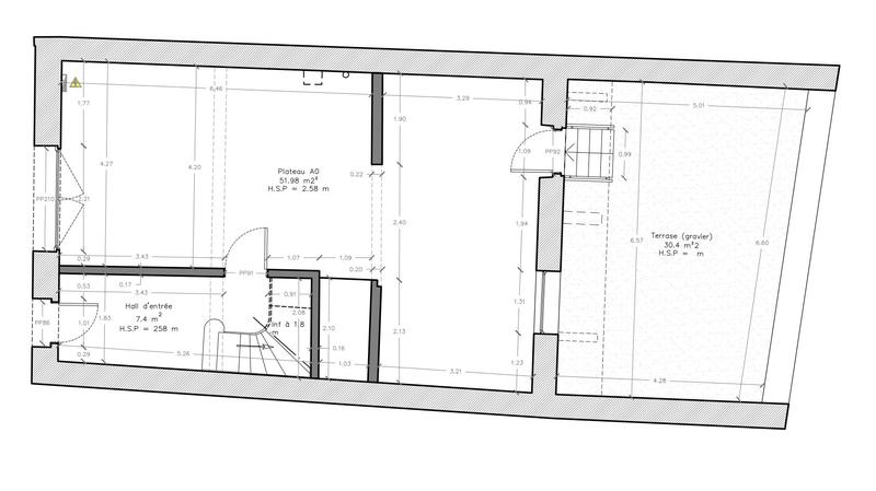 Appartement - 52 m² - 2 pièces
