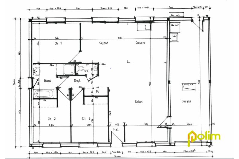 Maison - 93 m² - 5 pièces