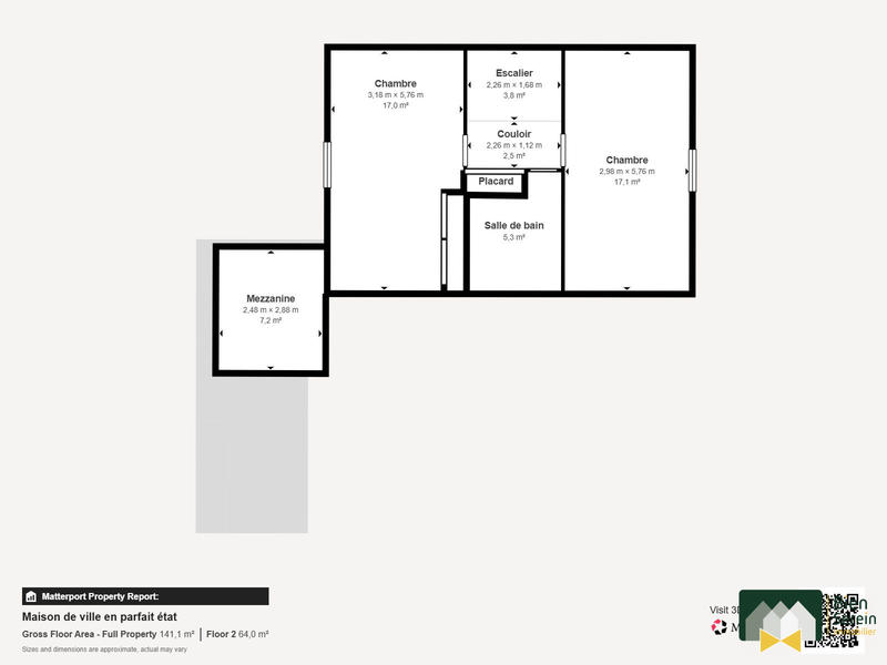 Maison - 99 m² - 5 pièces