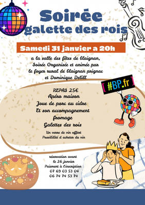 Soirée galette des rois
