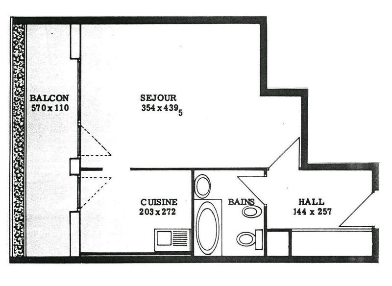 Appartement - 31 m² - 1 pièce