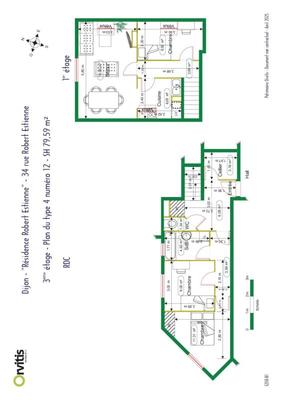 Appartement - 80 m² - 4 pièces