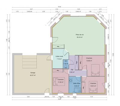 Maison - 107 m² - 4 pièces