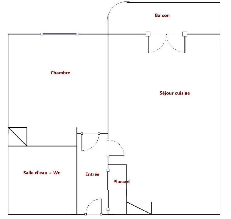 Appartement - 41 m² - 2 pièces