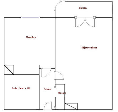 Appartement - 41 m² - 2 pièces