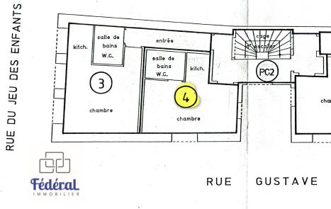 Appartement - 18 m² - 1 pièce