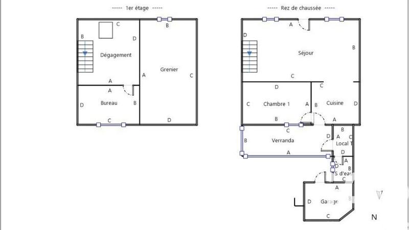 Maison de campagne - 78 m² - 4 pièces
