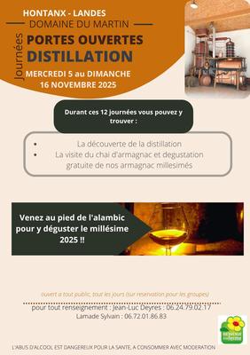 Journées portes ouvertes distillation