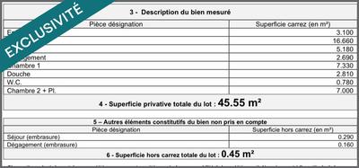 Appartement - 45 m² - 2 pièces