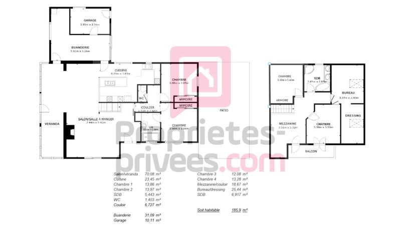 Maison - 201 m² - 6 pièces