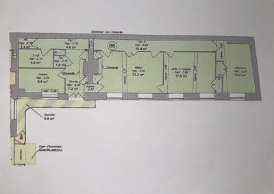 Appartement - 92 m² - 3 pièces